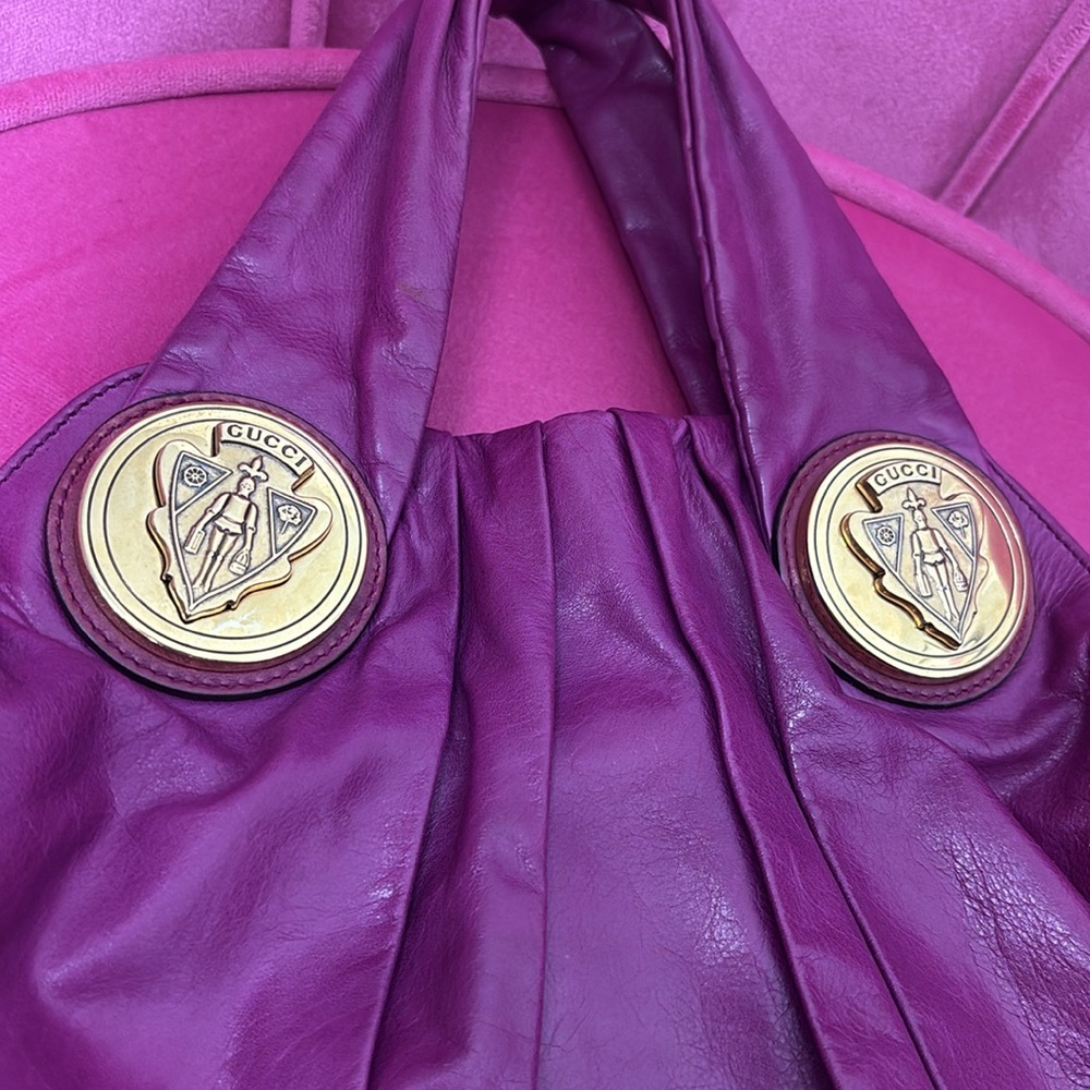 Vintage Authentic 💯% Gucci Purple Hysteria Hobo Crossbody Bag - Picture 2 of 6